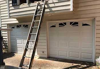 Broken Garage Door Panel Replacement - Clarksville